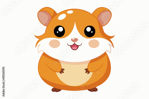 hamster cartoon vector illustration