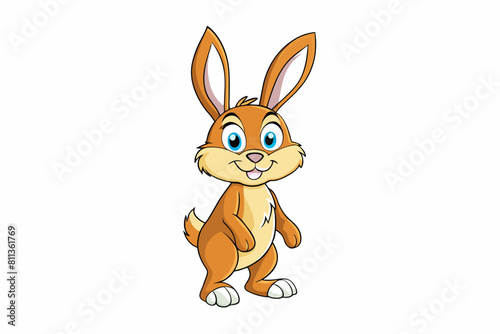 hare cartoon vector illustration