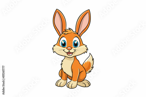 hare cartoon vector illustration