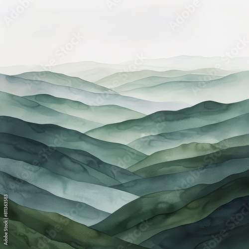 Wallpaper Mural Green Mountain Range Torontodigital.ca