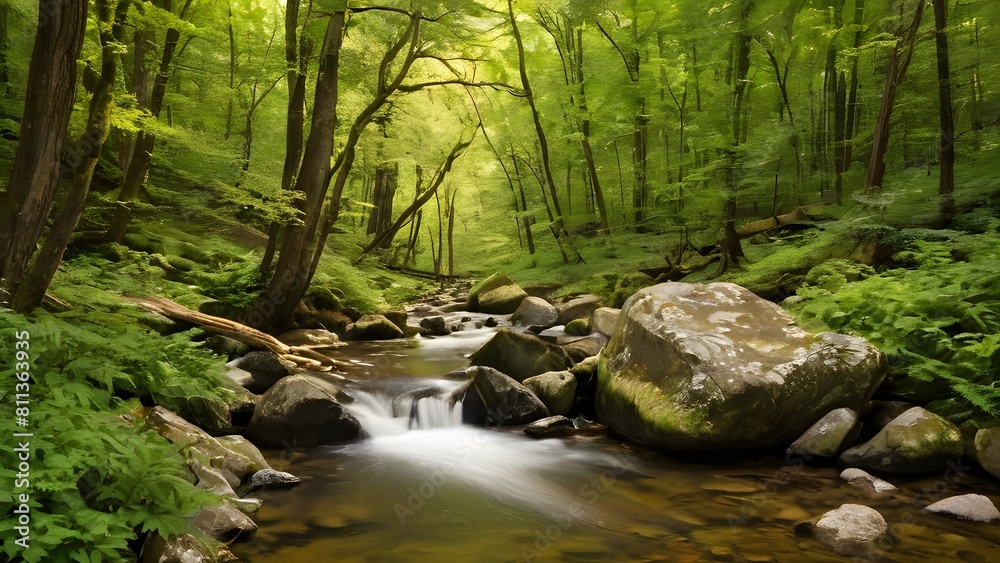 Stream in the forest Stream in the forest