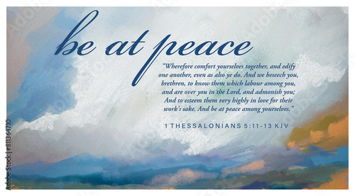 Bible Vs. 1Thessalonians 5:11-13 KJV 