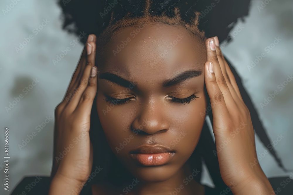 Obraz premium Women having a headache