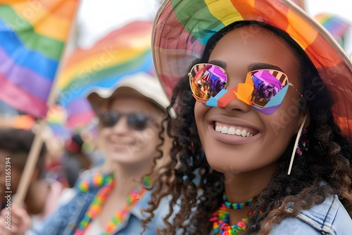 LGBT activist on a pride