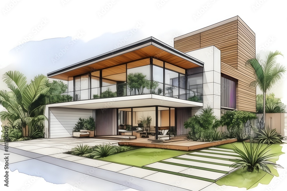 A chic Aussie home, harmonizing sleek design with tropical vibes. Featuring airy spaces, sustainable elements, lush surroundings, and seamless indoor-outdoor flow. A chic Aussie home, harmonizing sleek design with tropical vibes. Featuring airy spaces, sustainable elements, lush surroundings, and seamless indoor-outdoor flow.