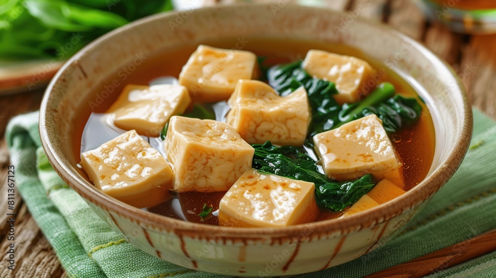 nutritious and fresh delicious food bean curd. Generative Ai nutritious and fresh delicious food bean curd. Generative Ai