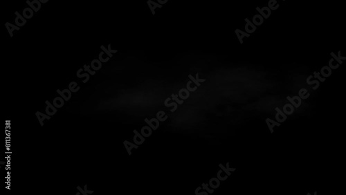 Realistic gun shot muzzle flashes set isolated on black background. 4k resolution. photo