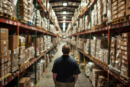 Dedicated Warehouse Worker Overcomes Hurdles in Busy Workday © Vera