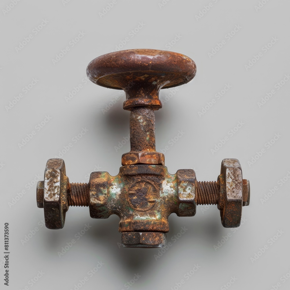 Weathered Valve Handle: A Testament to Timeless Industrial Design Weathered Valve Handle: A Testament to Timeless Industrial Design