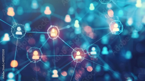 Networking and Connections: Include images representing professional networking, mentorship, and collaboration facilitated by digital platforms like social media. Generative AI