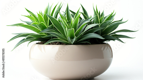 succulent plant in pot. Potted cactus house plants