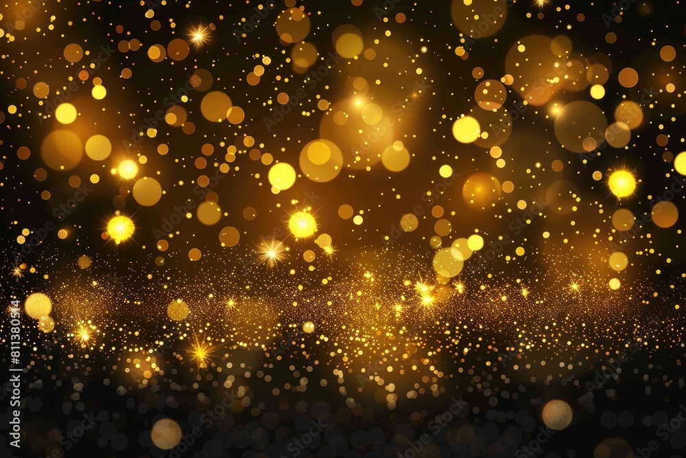 A gold background with many small gold circles
