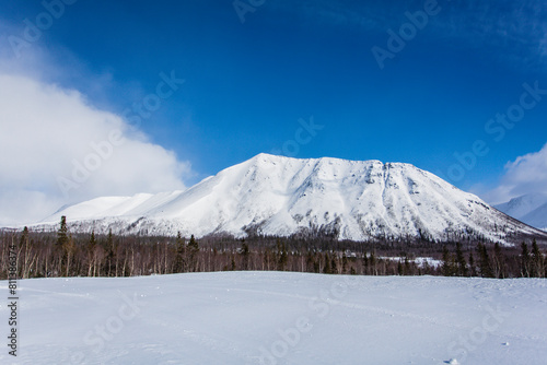 Hibiny mountains, springtime at Russian Nord, sunshine photo