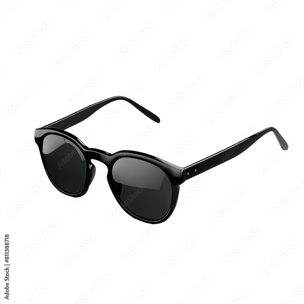 3D Illustration of Fashion Sunglasses with Black Lens Optic Isolated on Transparent Background 3D Illustration of Fashion Sunglasses with Black Lens Optic Isolated on Transparent Background