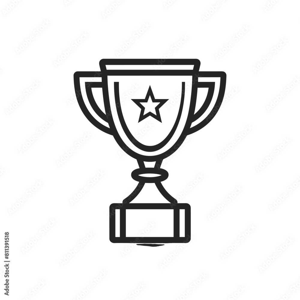Trophy award icon vector illustration Trophy award icon vector illustration