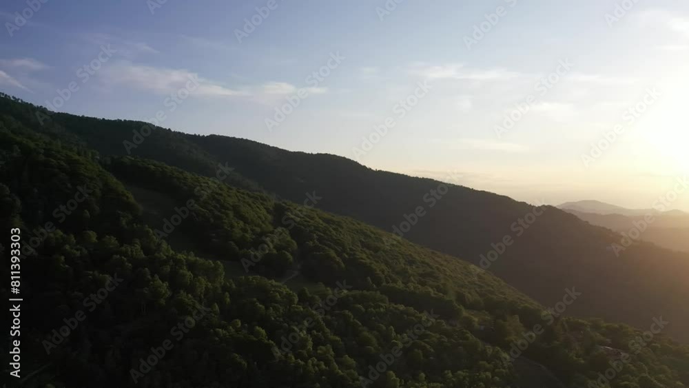 Aerial video over green landscapes in Tuscany Italy Aerial video over green landscapes in Tuscany Italy