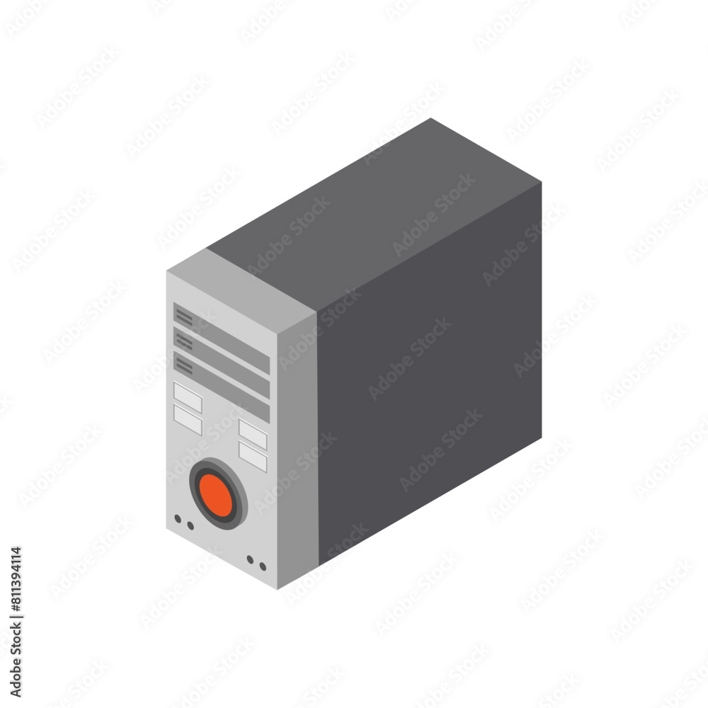 Obraz premium Isometric computer case