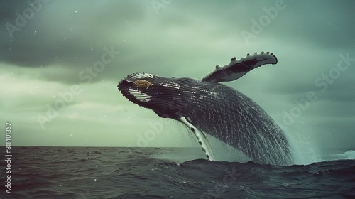 Majestic Humpback Whale Breaching © Andreas