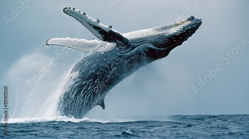 Majestic Humpback Whale Breaching