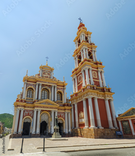 Panoramic view of the San Francisco church in the city of Salta  Argentina.