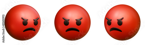 Фотография Enraged face three-dimensional emoji