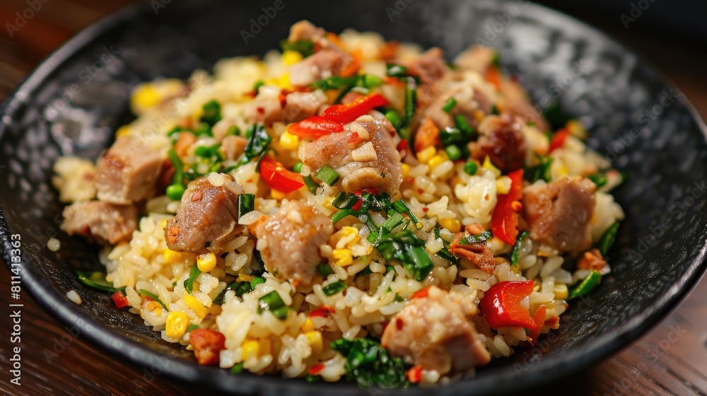 Fried rice with pork Fried rice with pork