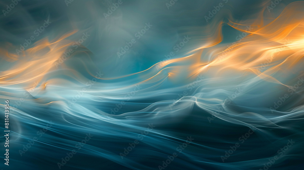 An abstract background of seawater flow under light exposure An abstract background of seawater flow under light exposure