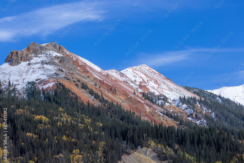 Red mountain in Colorado