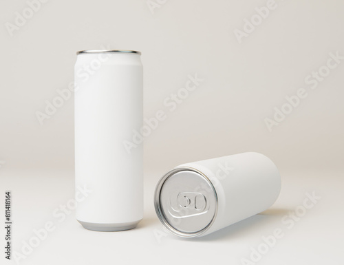 Soda beverage can mockup