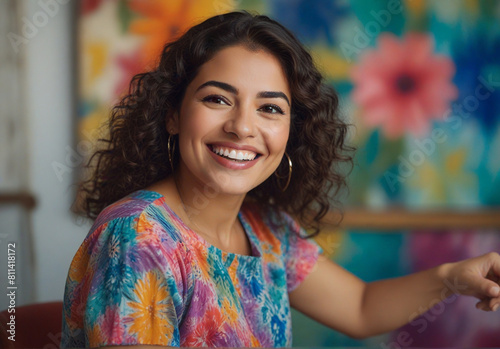 portrait Smiling  young woman