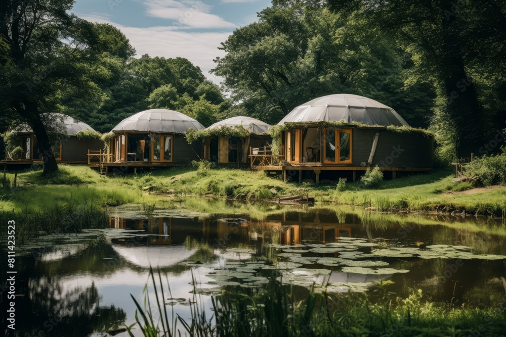 A Sustainable Yurt Village with Shared Amenities Surrounded by Nature's Beauty A Sustainable Yurt Village with Shared Amenities Surrounded by Nature's Beauty