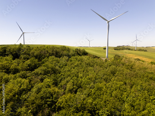Forêt et éoliennes