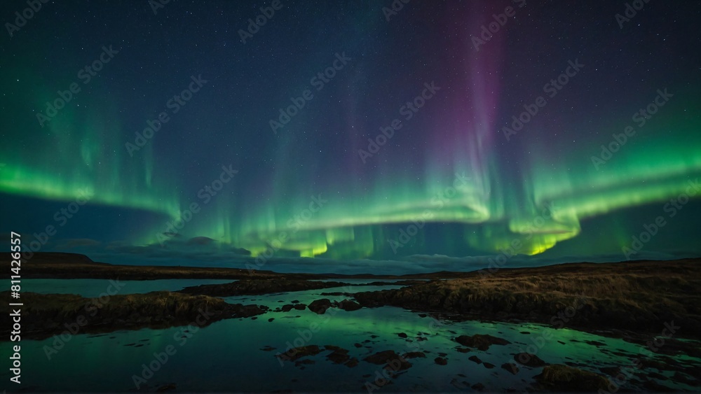 Experience the mesmerizing beauty of the Northern Lights dancing over the lush, green landscape of Ireland, a magical and colorful display visible this weekend Experience the mesmerizing beauty of the Northern Lights dancing over the lush, green landscape of Ireland, a magical and colorful display visible this weekend