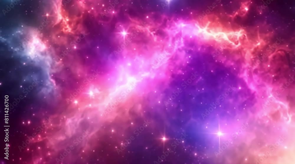 Colorful animated space nebula Colorful animated space nebula