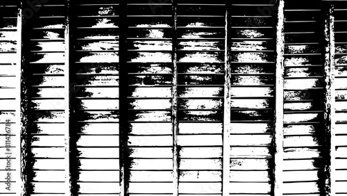 8-3. Wood roof structure texture effect - illustration. Black and white vector texture on wood roof background.