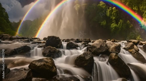 rushing rivers and waterfalls 
