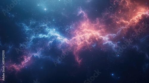 Galaxy Universe Stars Space Digital Art Wallpaper  Radiant Contemporary Abstract Artwork Background  Vibrant Backdrop Concept  Web Graphic Design Banner