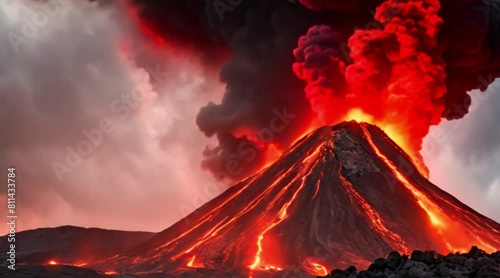 Majestic Volcano Sunset
