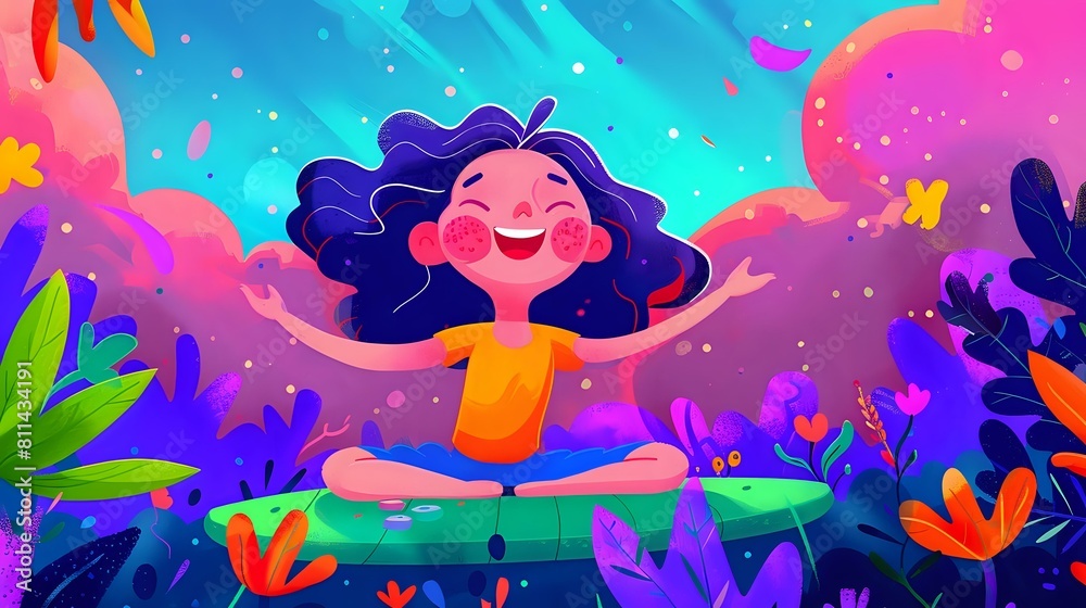Tranquil Yoga Stretching with Serene Surroundings Tranquil Yoga Stretching with Serene Surroundings