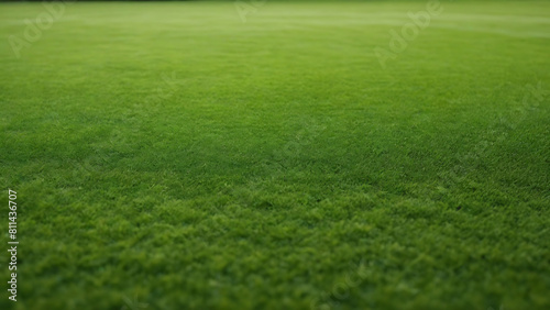 Wide format background image of green carpet of neatly, green grass field, green grass carpet, green field, carpet field, © Graphic ELE