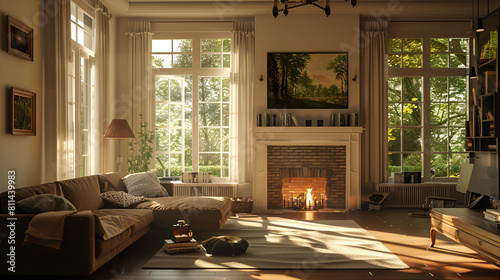 living room. Cozy place to relax. Modern and comfortable design.