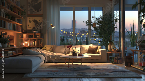living room. Cozy place to relax. Modern and comfortable design.