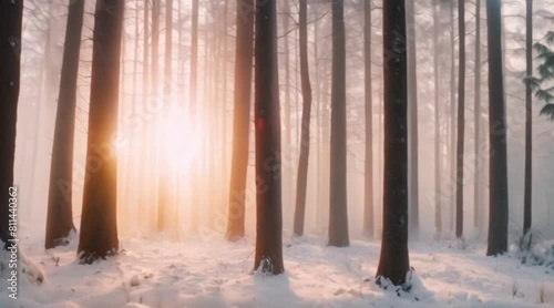 forest with snow