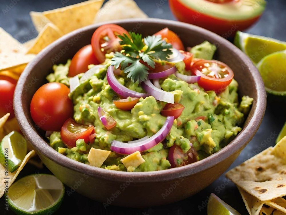 bowl of delicious guacamole bowl of delicious guacamole