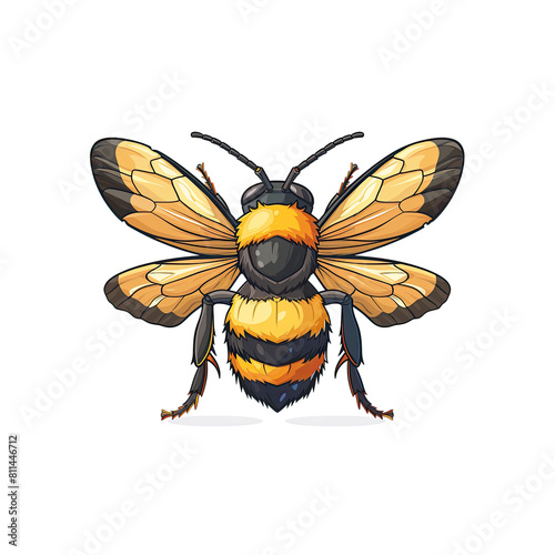 Woodwasps Cartoon Icon, Isolated Transparent Background Images photo