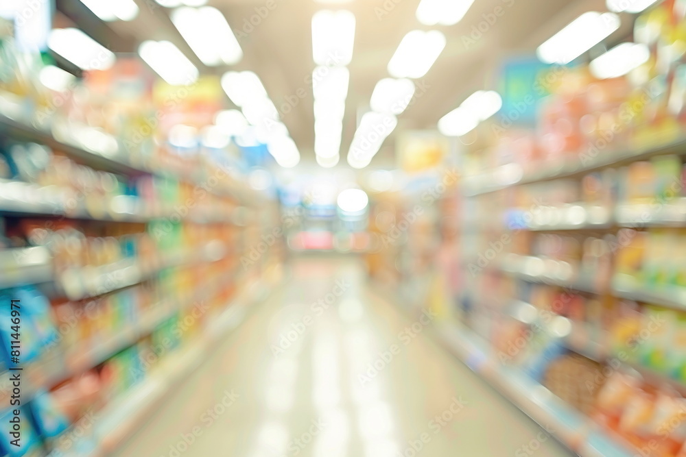 Fototapeta premium blur supermarket background
