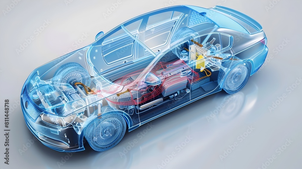 Cutaway of Car's Air Conditioning System and Airflow Dynamics Cutaway of Car's Air Conditioning System and Airflow Dynamics