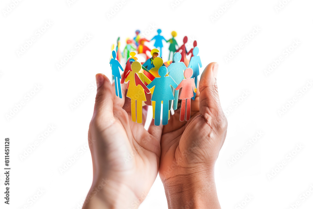 Artistic decoration for a World Population Day greeting card on white. Artistic decoration for a World Population Day greeting card on white.