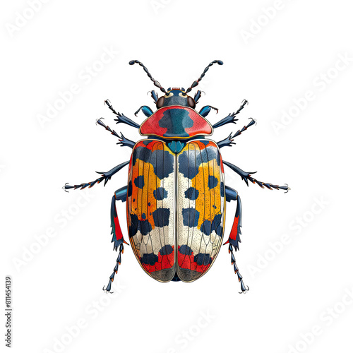 Tumbling Flower Beetles Cartoon Icon, Isolated Transparent Background Images photo