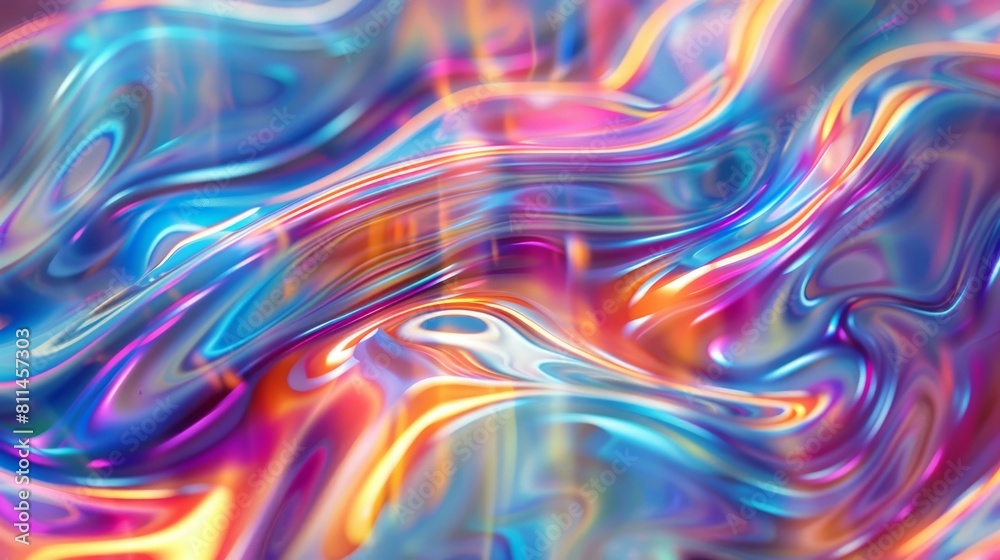 Endless morphing hologram displays a series of warped visuals, Ai Generated Endless morphing hologram displays a series of warped visuals, Ai Generated